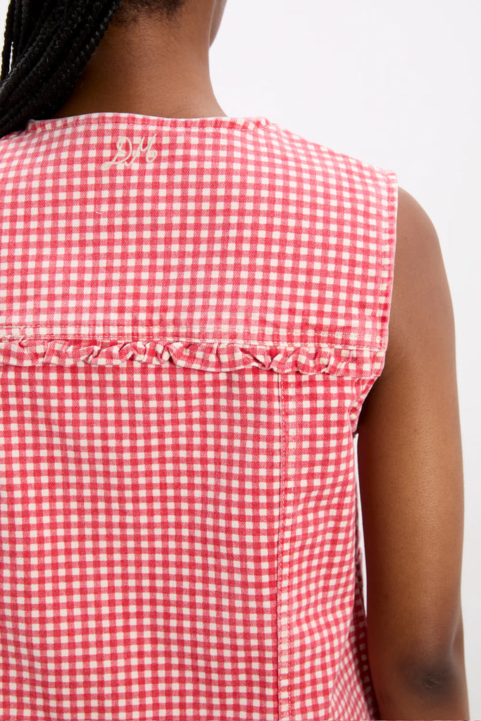 Mari Gilet (Red Gingham) by Damson Madder
