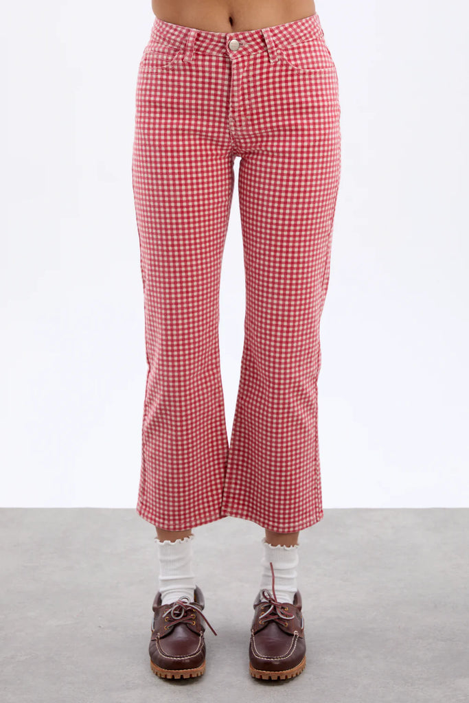 Kenny Jeans (Red Gingham) by Damson Madder