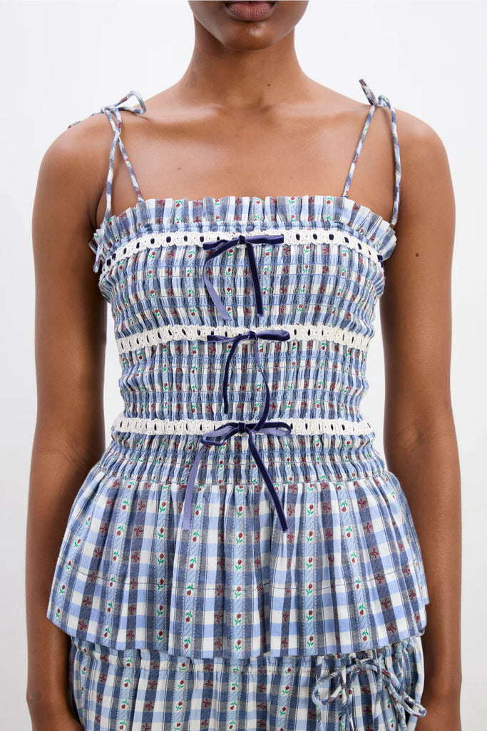Katya Cami (Margot Gingham) by Damson Madder