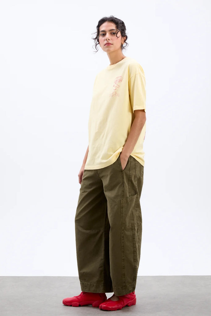 Pizza Party Boyfriend Tee (Yellow) by Damson Madder