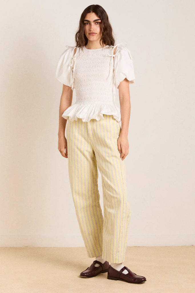 Becca Blouse (White) by Damson Madder