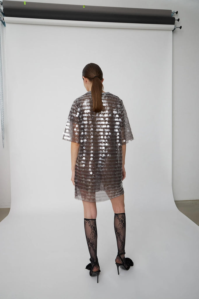 Sheer Sequins Dress by Stella Nova