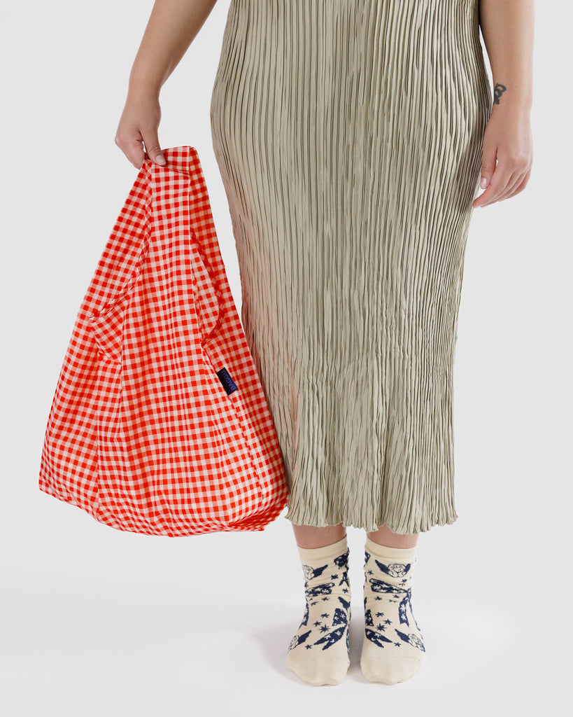 Standard Reusable Tote (Red Gingham)
