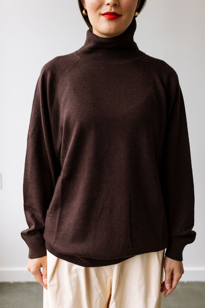 Merino Wool Sweater (Ebano) by ottod'Ame