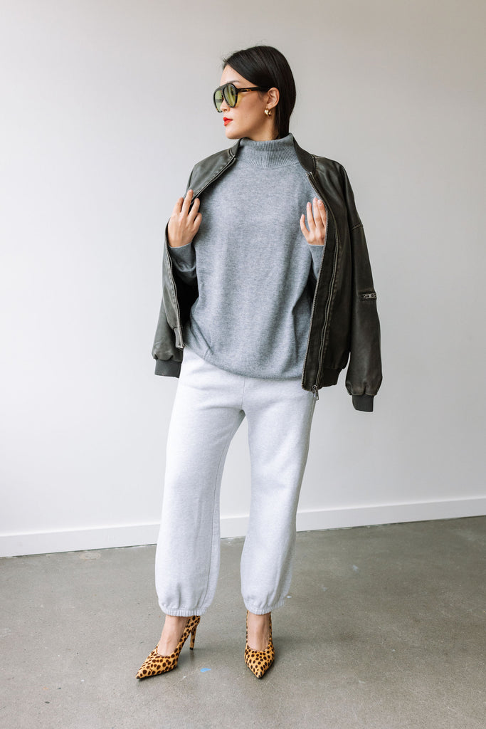 Merino Wool Sweater (Fog) by ottod'Ame