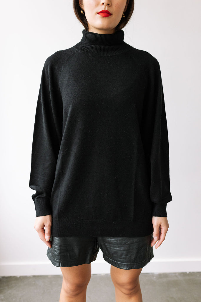 Merino Wool Sweater (Black) by ottod'Ame