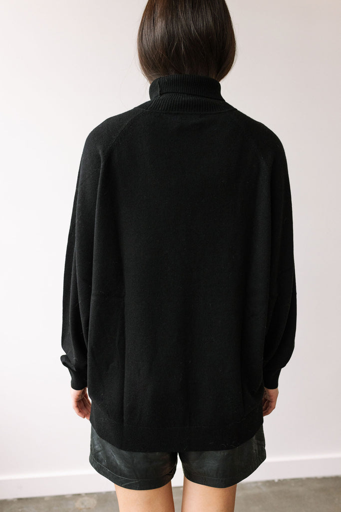 Merino Wool Sweater (Black) by ottod'Ame