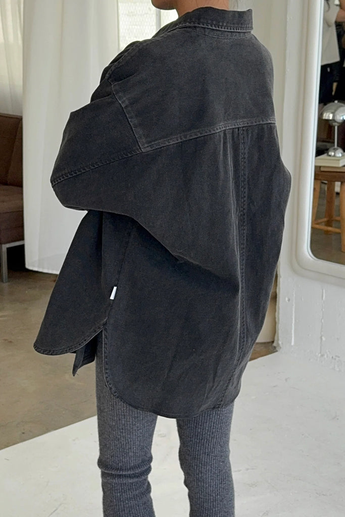 Theo Jacket (Black Denim) by Le Bon Shoppe