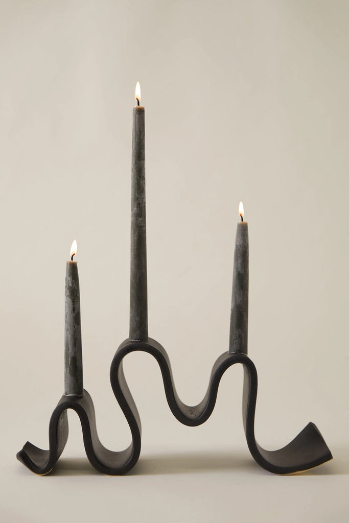 Wyat Candelabra (Black) by Virginia Sin