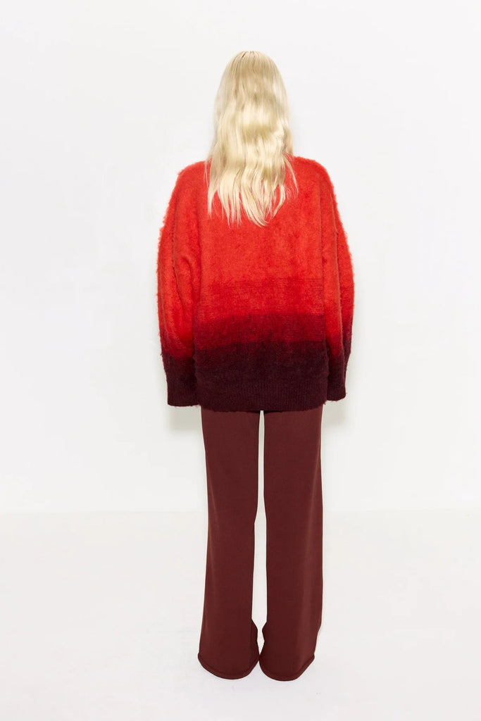Leith Ombre Sweater (Coral) by Simon Miller