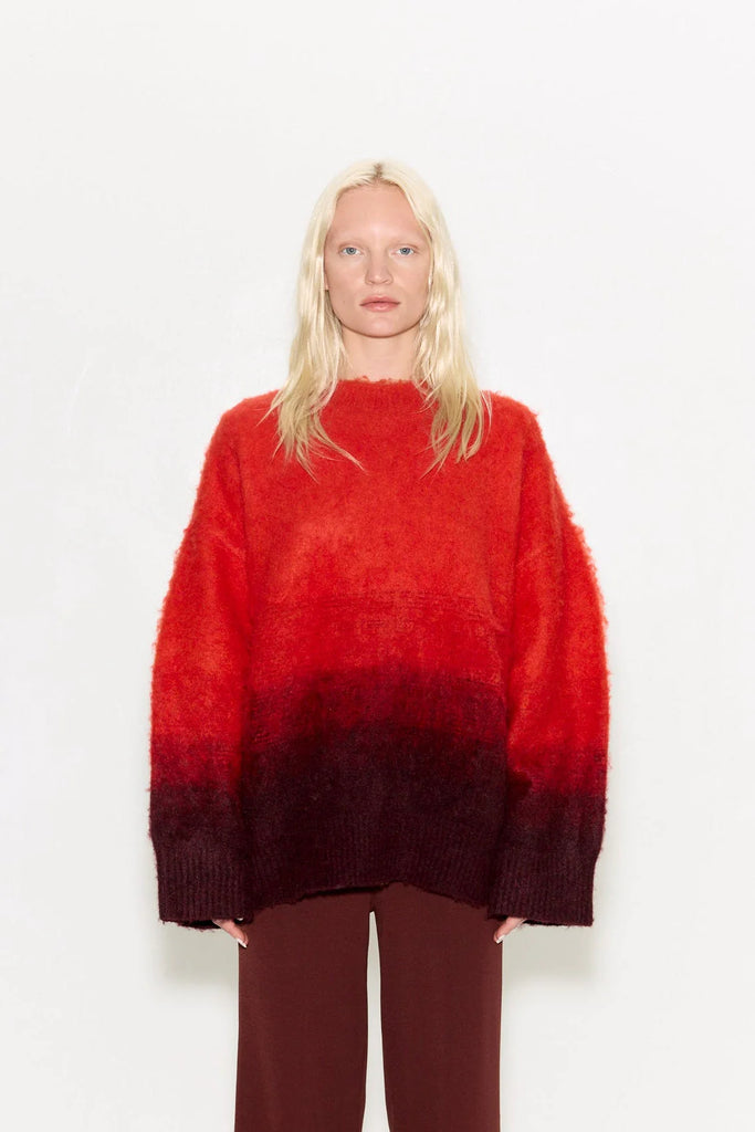 Leith Ombre Sweater (Coral) by Simon Miller