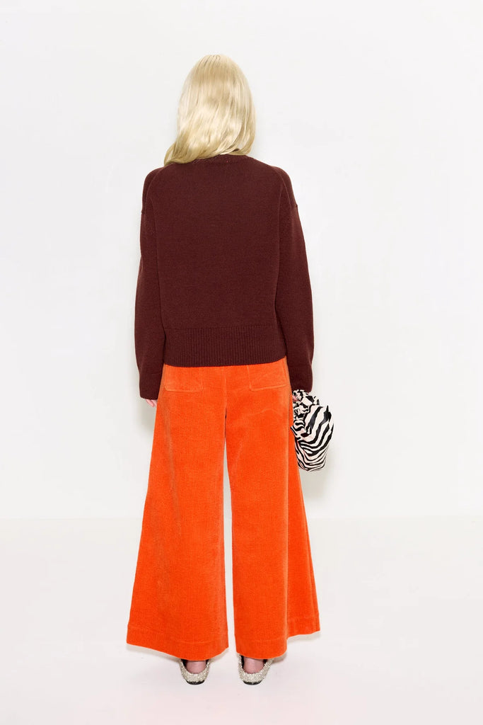 Cher Wool Sweater (Choco Brown) by Simon Miller