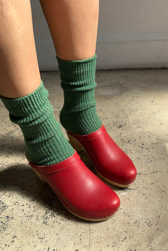 Winter Sparkle Socks (Evergreen)