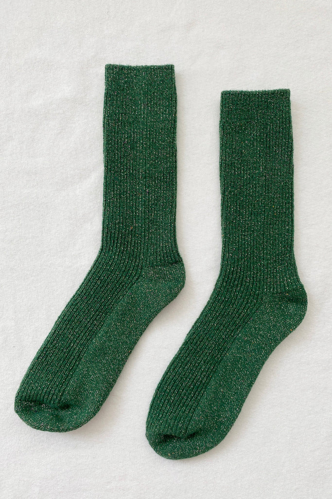 Winter Sparkle Socks (Evergreen)