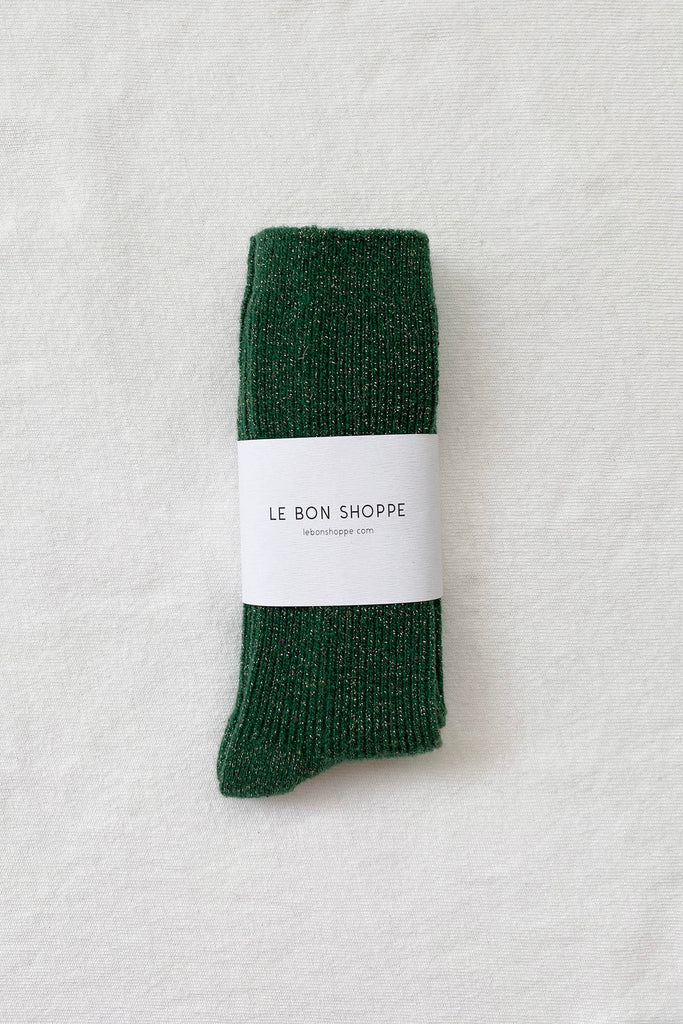 Winter Sparkle Socks (Evergreen)