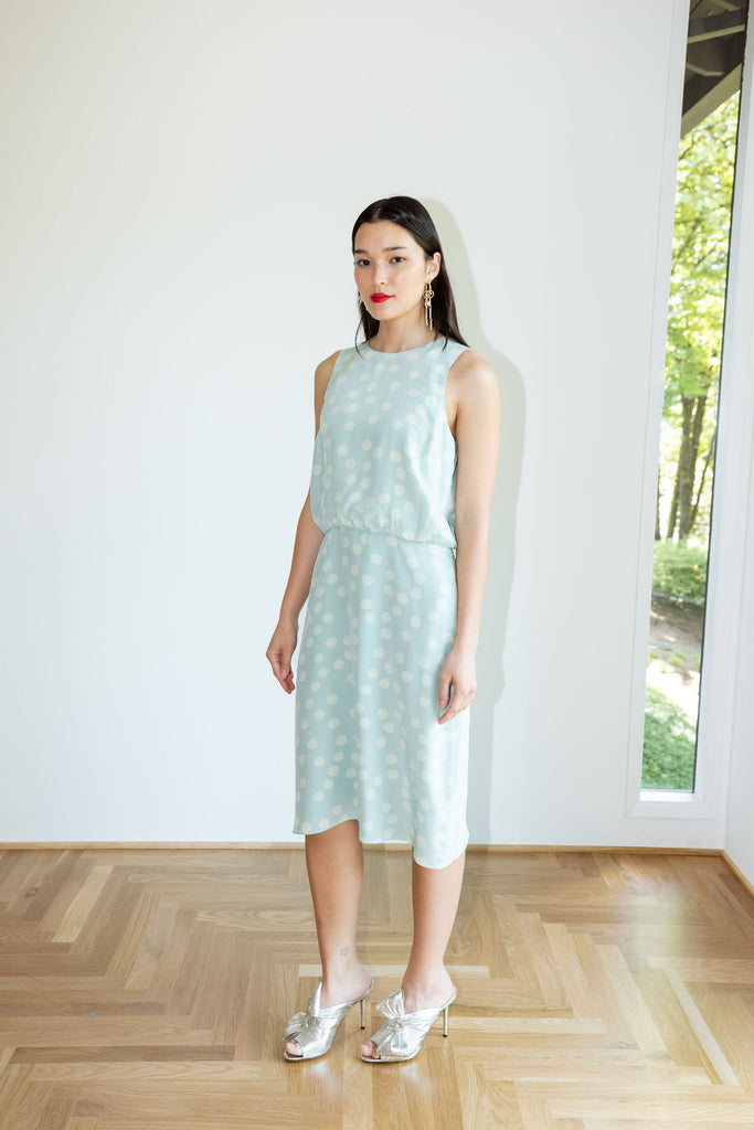 Yo Vintage: Polka Dot Dress (S-M) by Yo Vintage!