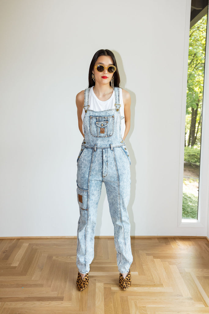 Yo Vintage: Acid Wash 90s Overalls (S) by Yo Vintage!