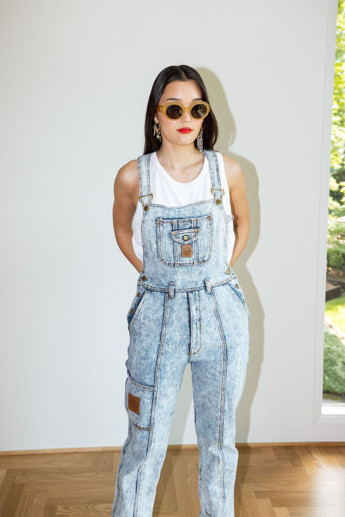 Yo Vintage: Acid Wash 90s Overalls (S) by Yo Vintage!