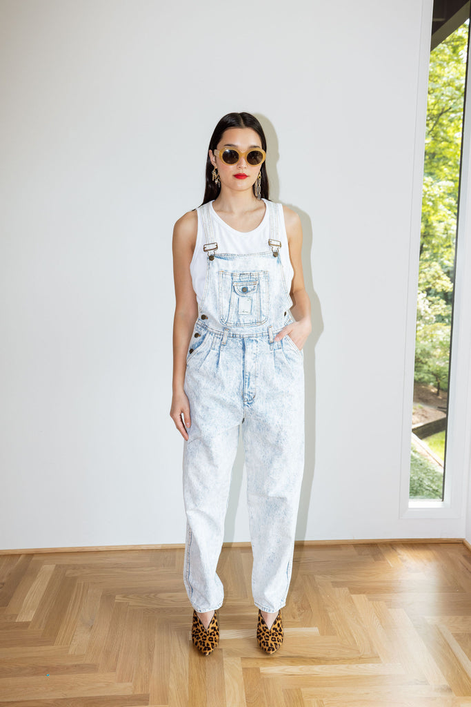 Yo Vintage: Acid Wash 1980s Overalls (S) by Yo Vintage!
