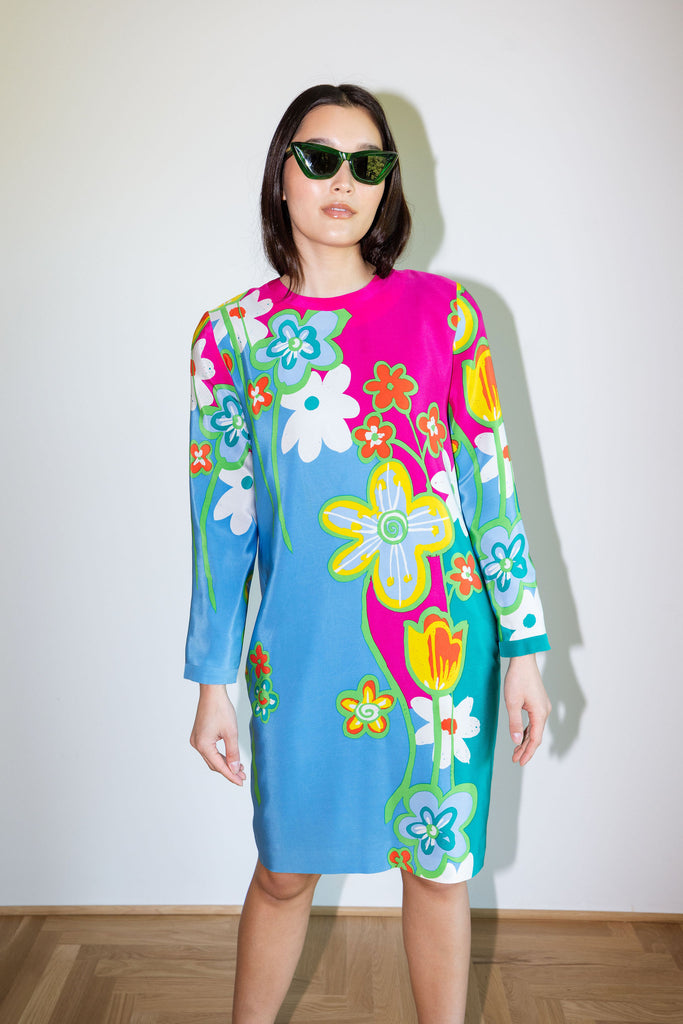 Yo Vintage Silk Dress (S) by Yo Vintage!