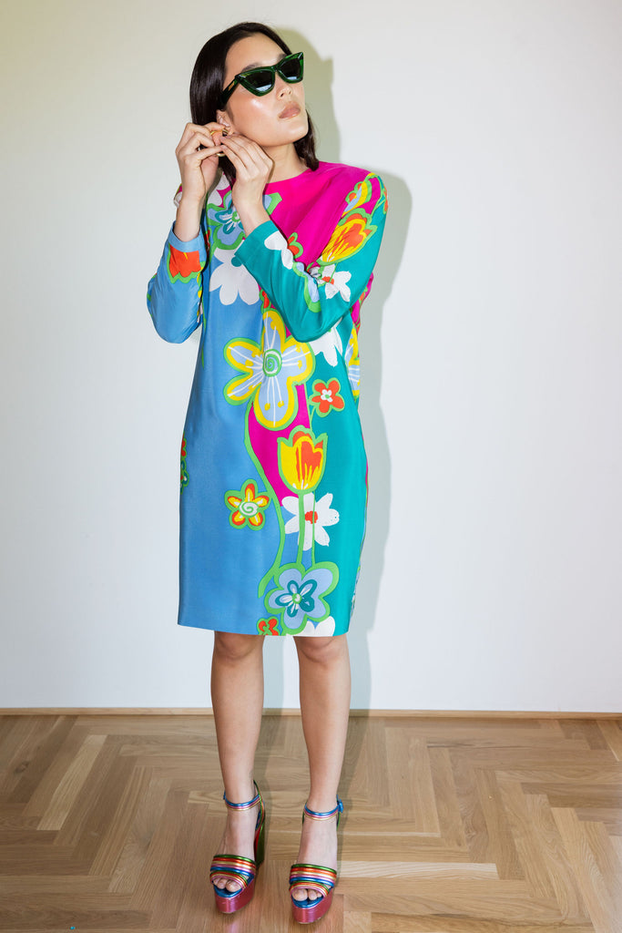 Yo Vintage Silk Dress (S) by Yo Vintage!
