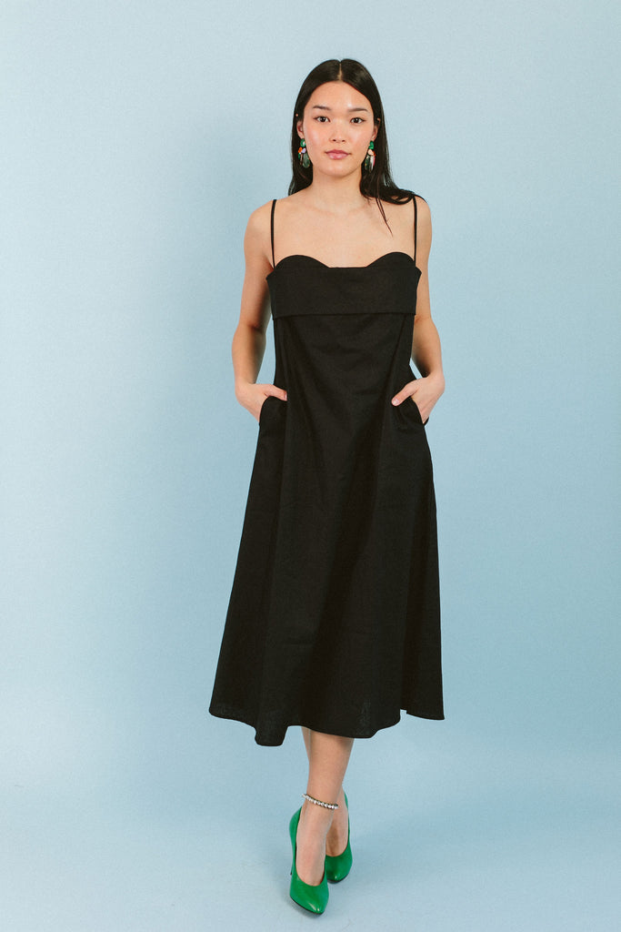 Verona Dress (Black) by Toit Volant