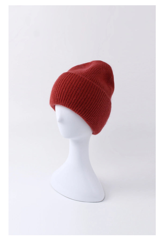 Angora Beanie (Burnt Red) by The Yo Store