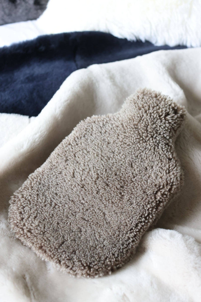 Hot Water Bottle Cover 2L (Taupe Brown) by Owen Barry