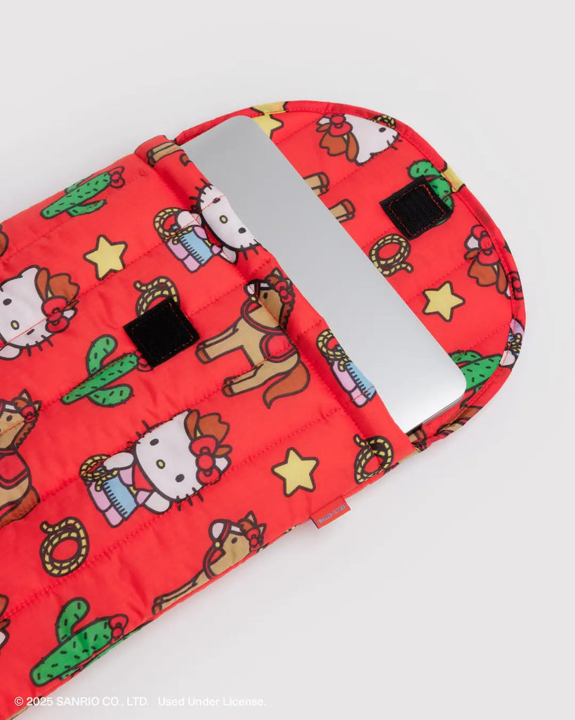 Puffy Laptop Sleeve (Hello Kitty Western) by Baggu