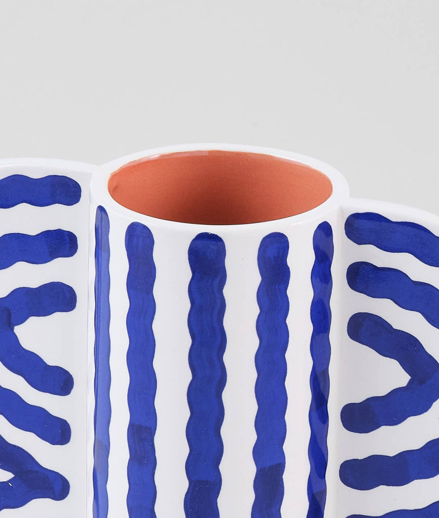 Large Butterfly Vase (Blue) by Wrap