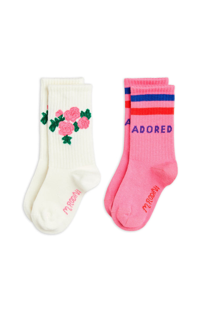 2 Pack Roses Socks