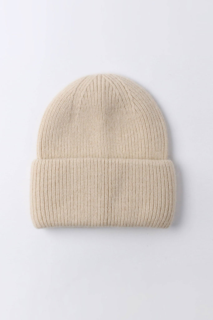 Angora Beanie (Beige) by The Yo Store