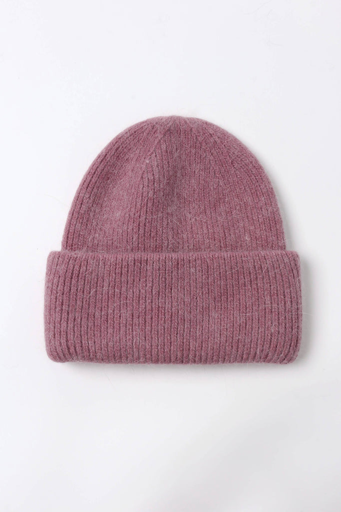Angora Beanie (Dusty Rose) by The Yo Store