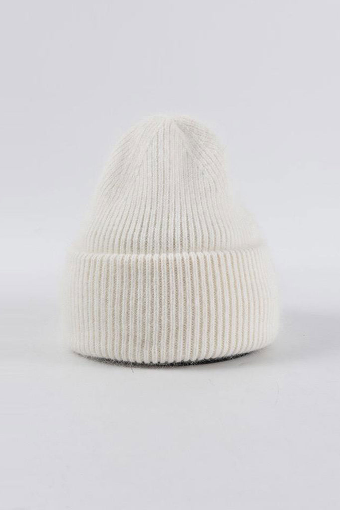 Angora Beanie (Ivory) by The Yo Store