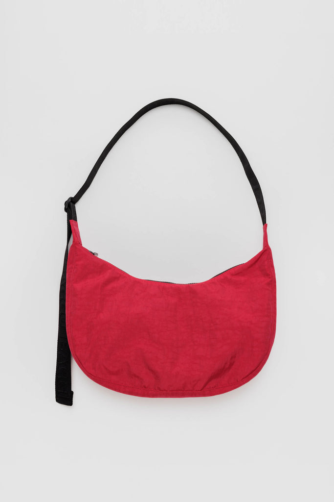 Medium Nylon Crescent Bag (Candy Apple) by Baggu