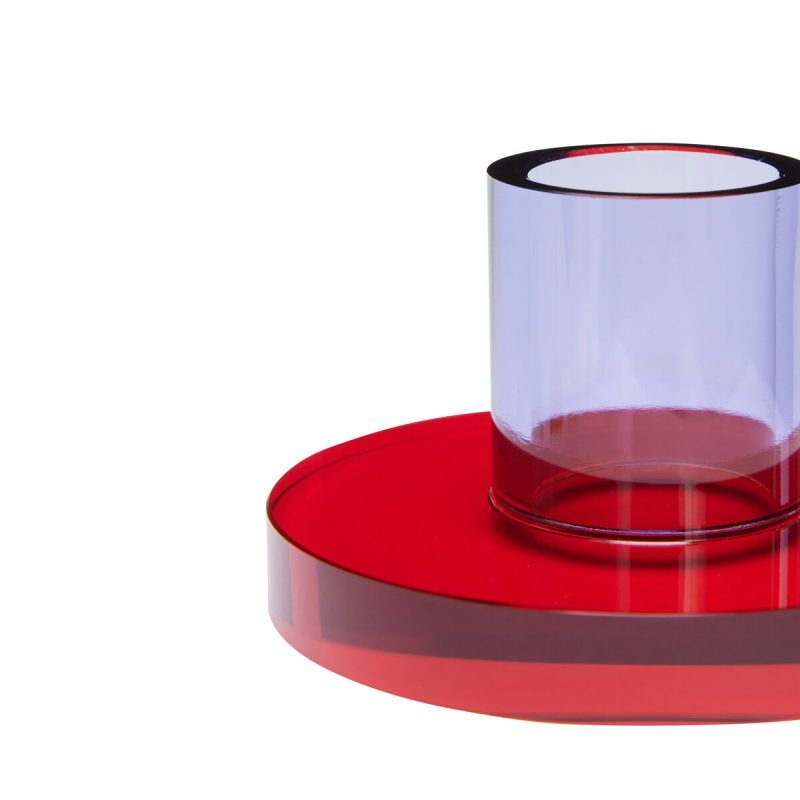Astra Candlestick Holder (Red) by Yo Home