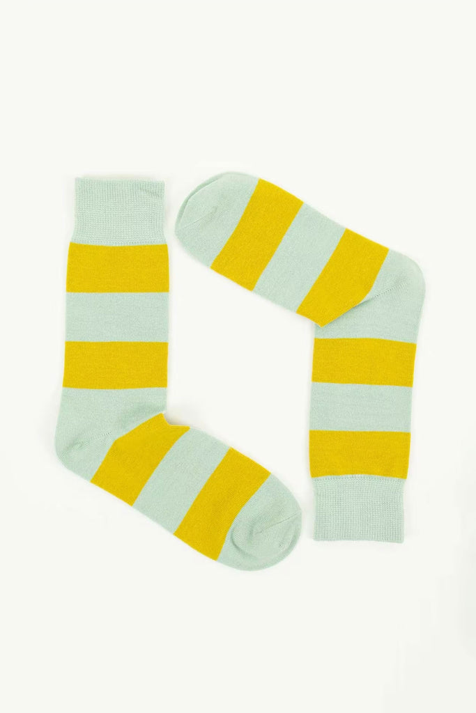 A World of Craft Socks (Mustard/Turquoise) by A World Of Craft