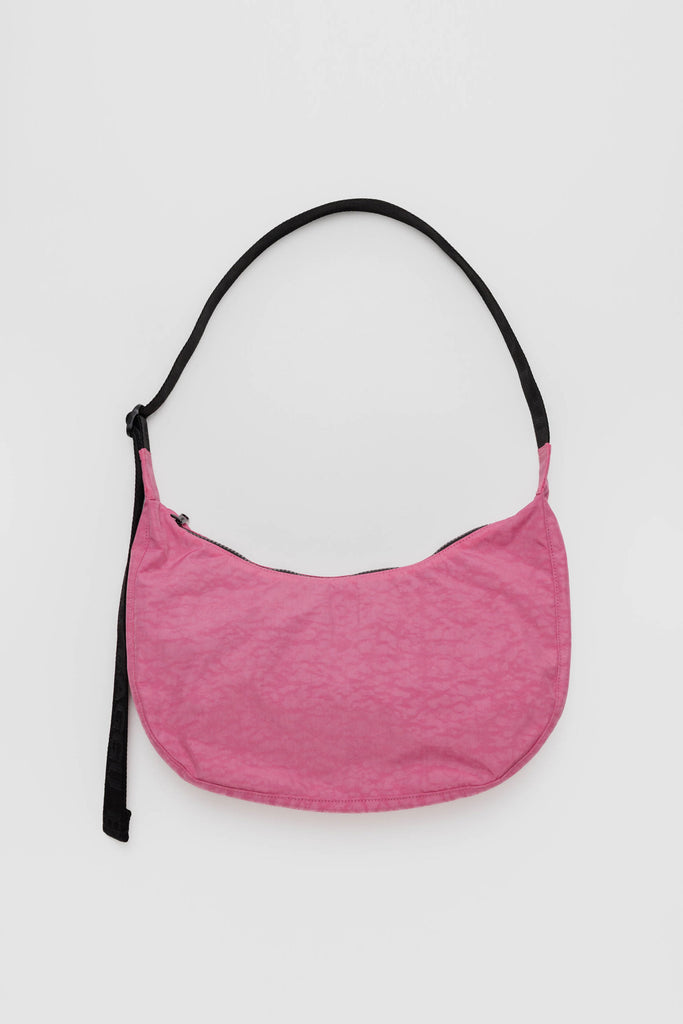 Medium Nylon Crescent Bag (Azalea Pink) by Baggu