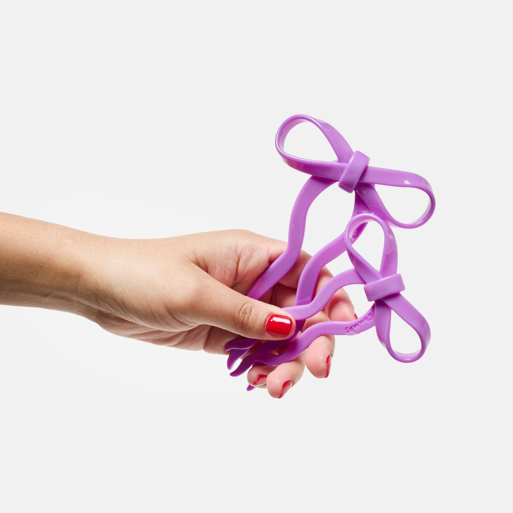 Large Bow Hairpin (Orchid) by The Yo Store