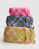 3D Zip Set (Star Plaid) by Baggu