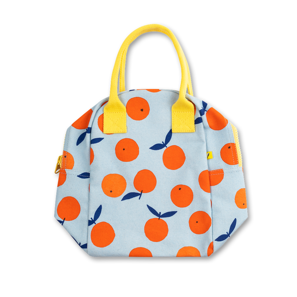 Zipper Lunch Bag (Oranges) by Fluf