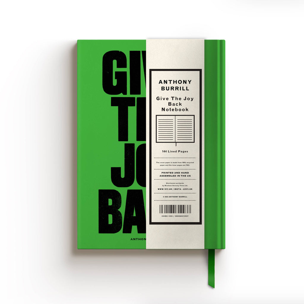 A5 Lined Notebook (Give the Joy Back) by 1973