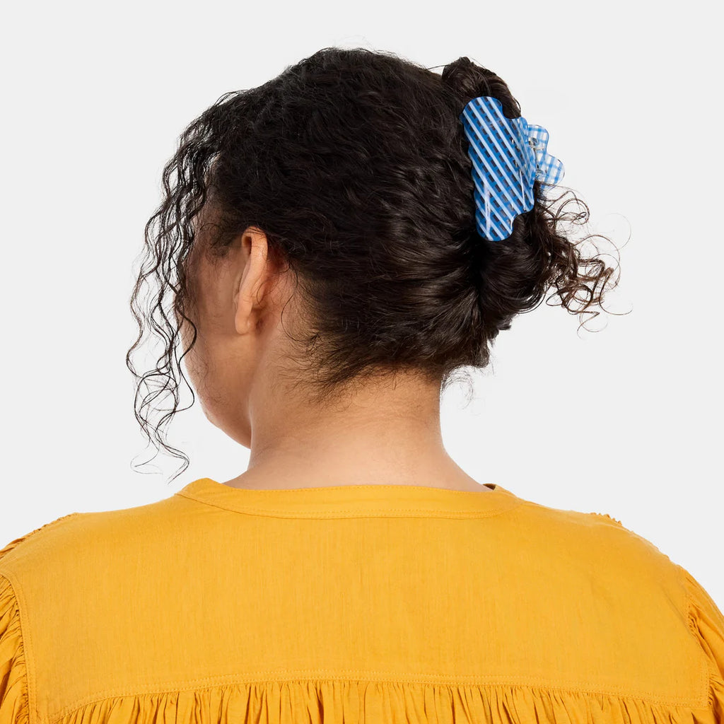Baby Nimbus Claw Clip (Blue Lattice) by The Yo Store