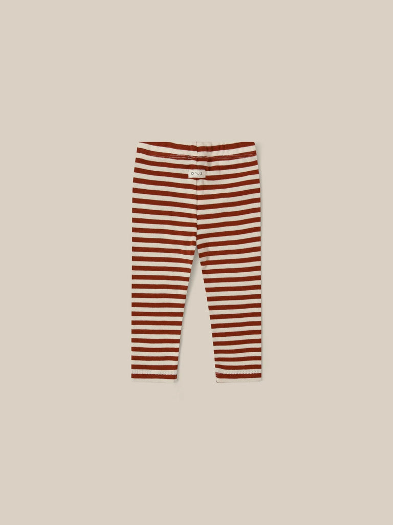 Stripes Leggings (Paprika) by Organic Zoo