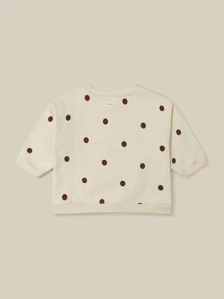 Undyed Cotton Sweatshirt (Dots) by Organic Zoo