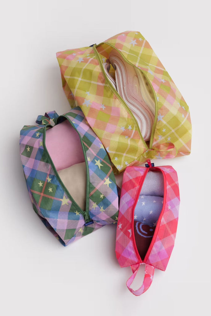 3D Zip Set (Star Plaid) by Baggu