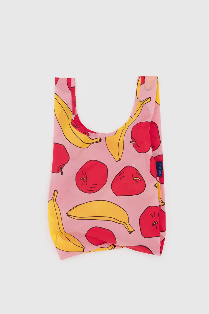 Baby Reusable Tote (Light Pink Apples Bananas) by Baggu