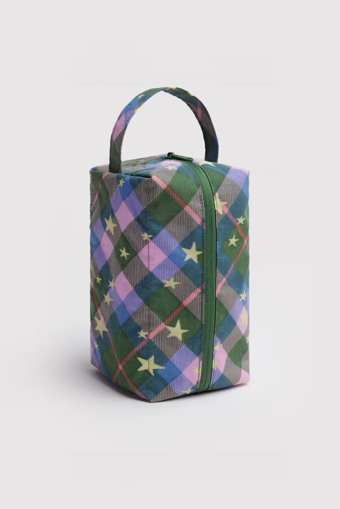 Dopp Kit (Green Star Plaid) by Baggu