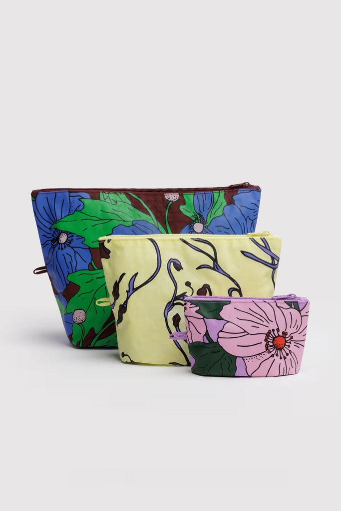 Go Pouch Set (Poppy Mix) by Baggu
