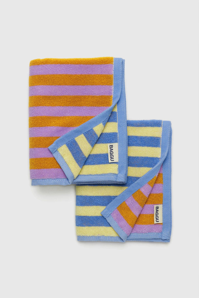 Hand Towel Set (Hotel Stripe) by Baggu